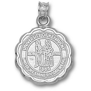 University of Kentucky Seal Pendant 5/8in Sterling Silver