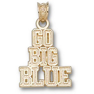 Kentucky Wildcats 5/8in 10k Go Big Blue Pendant