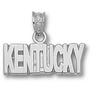 Kentucky Wildcats 1/2in Sterling Silver Team Pendant