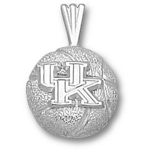 Sterling Silver 1/2in University of Kentucky Basketball Pendant