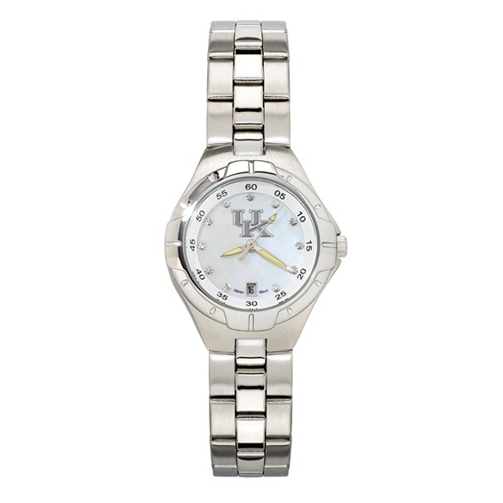 University of Kentucky Ladies Stainless Pro II Pearl Dial Watch