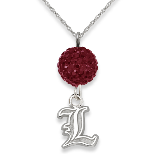 Sterling Silver University of Louisville Crystal Ovation Necklace