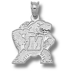 Sterling Silver 5/8in Maryland Terrapin Mascot Pendant
