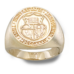 University of Missouri Ladies' Seal Ring 14k Yellow Gold