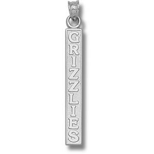 Montana Grizzlies 1 1/4in Sterling Silver Pendant