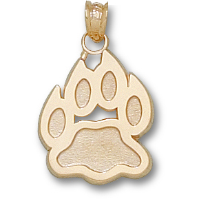 14k Yellow Gold University of New Hampshire Paw Charm 5/8in