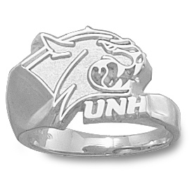 Sterling Silver New Hampshire Wildcat Head Ring