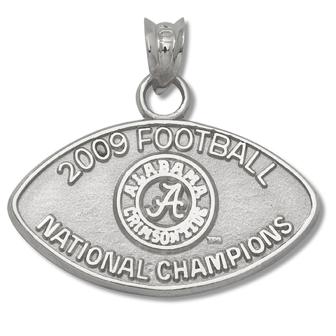Alabama 2009 Football National Champs Pendant Sterling Silver