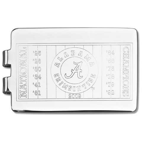University of Alabama 2009 Championship Money Clip