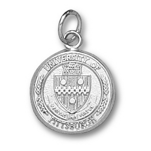 Sterling Silver 1/2in University of Pittsburgh Seal Pendant