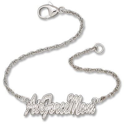 7in Air Force Mom Script Bracelet