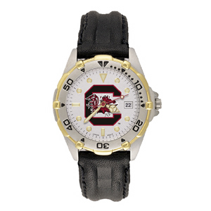South Carolina Gamecocks Mens All Star Leather Watch