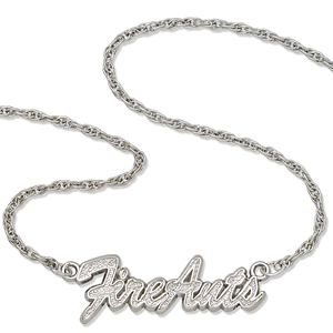 South Carolina Sumter Fire Ants 18in Sterling Silver Script Necklace