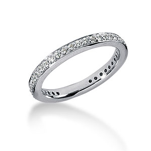 3/8 CT TW Moissanite Band