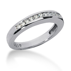 3/10 CT TW Moissanite Band