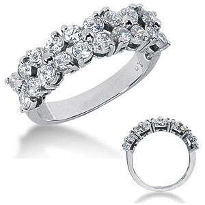 1 CT TW Moissanite Band