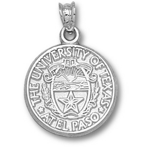 Sterling Silver 5/8in UTEP Seal Charm