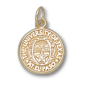 10kt Yellow Gold 1/2in UTEP Seal Charm