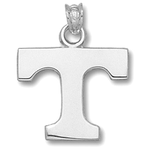 Sterling Silver 5/8in University of Tennessee T Pendant