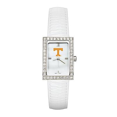 University of Tennessee Ladies Allure White Leather Watch