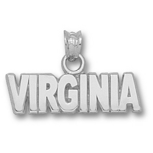 Sterling Silver 1/4in University of Virginia Pendant
