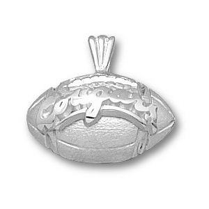 Washington State 7/16in Sterling Silver Football Pendant