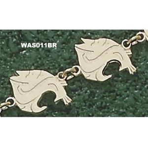 Washington State Cougars 7 1/4in 14k Bracelet