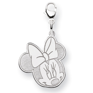 Minnie Charm 3/4in - Sterling Silver