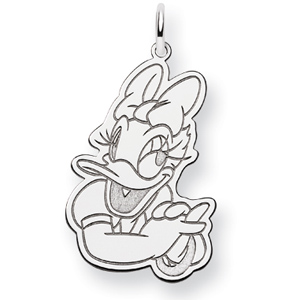 Sterling Silver 7/8in Daisy Duck Charm