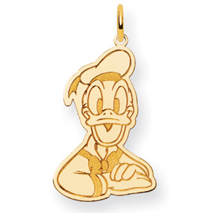 14kt Yellow Gold 7/8in Donald Duck Charm