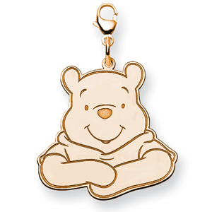 Winnie the Pooh Charm 1in - Gold-Plated