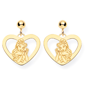 Belle Heart Earrings Gold-Plated Sterling Silver
