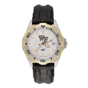 Wake Forest University Mens All Star Leather Watch