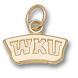 14kt Yellow Gold 1/4in Western Kentucky WKU Pendant 