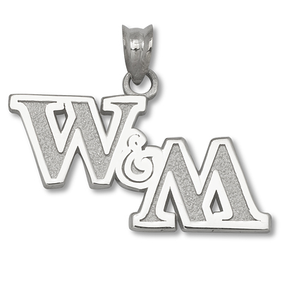 Sterling Silver College of William & Mary 1/2 in Pendant