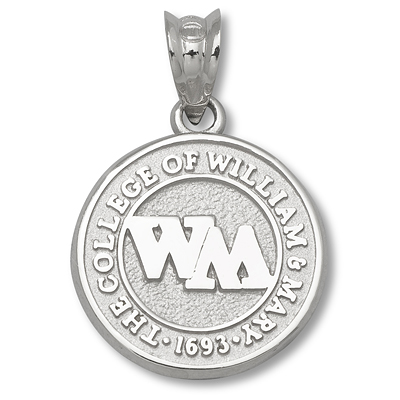 Sterling Silver College of William & Mary 1/2in Seal Charm