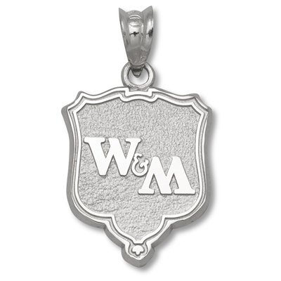 Sterling Silver 5/8in College of William & Mary Shield Pendant