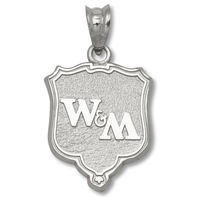 Sterling Silver 5/8in College of William & Mary Shield Pendant