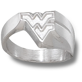 West Virginia University Ladies Ring Sterling Silver