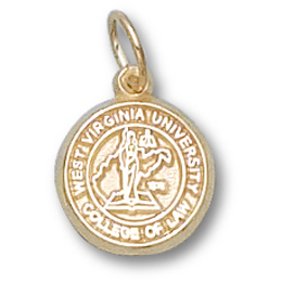 West Virginia College of Law Pendant 3/8in 14k Yellow Gold