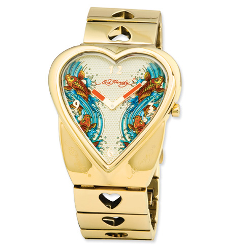 Ladies Ed Hardy Crush Watch - Gold Fish XWA2990 | Joy Jewelers