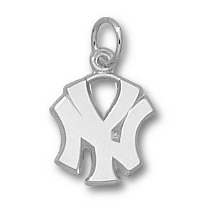 Sterling Silver 1/2in New York Yankees NY Charm