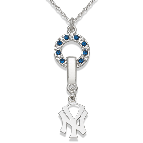 New York Yankees MVP Necklace YAN066N-CR | Joy Jewelers