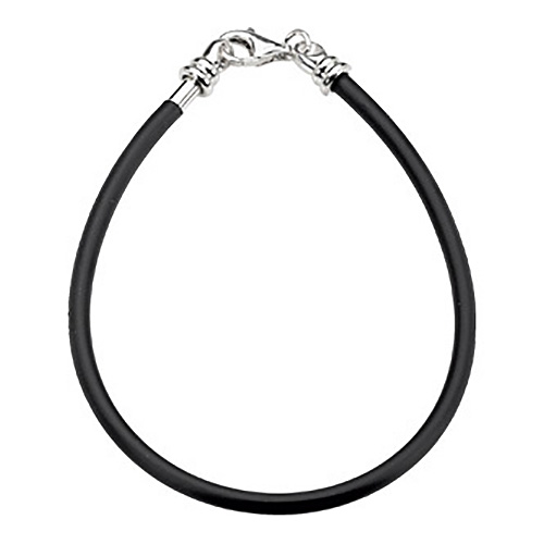 8 1/2in Kera Black Polyvinyl Bracelet