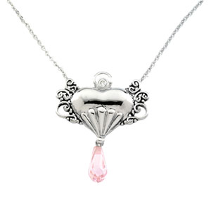 Sterling Silver Angel of Hope Breast Cancer Awareness Necklace