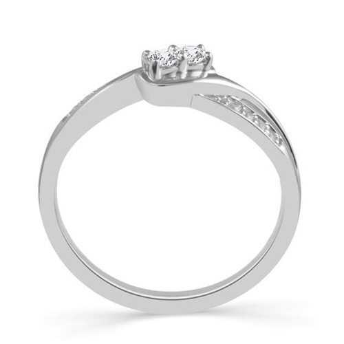 10k White Gold 1/5 ct tw Diamond True Promise Ring PT8622ER