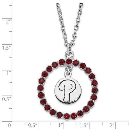 18in Philadelphia Phillies Spirit Necklace PHI067N-CR | Joy Jewelers
