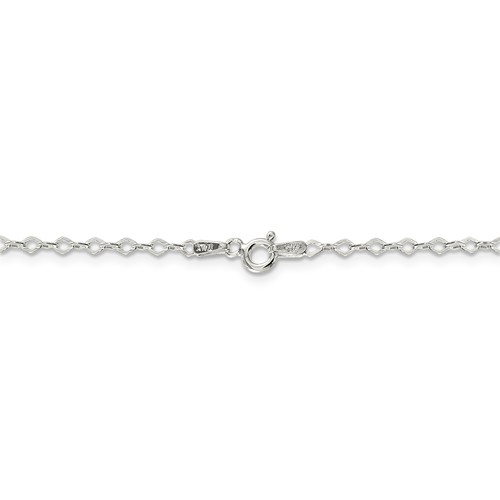 20in Fancy Rolo Chain 2.25mm - Sterling Silver QPE16-20 | Joy Jewelers