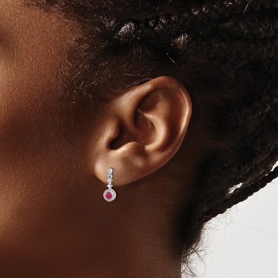 Cabochon Garnet Earrings - R.F. Moeller Jeweler