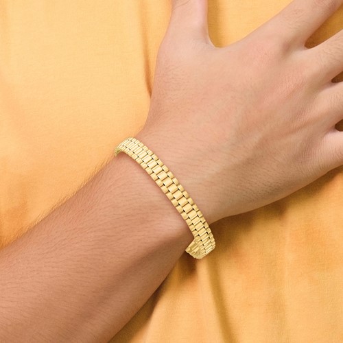 Yellow 14k 585 gold Monaliza hollow bracelet cb002y